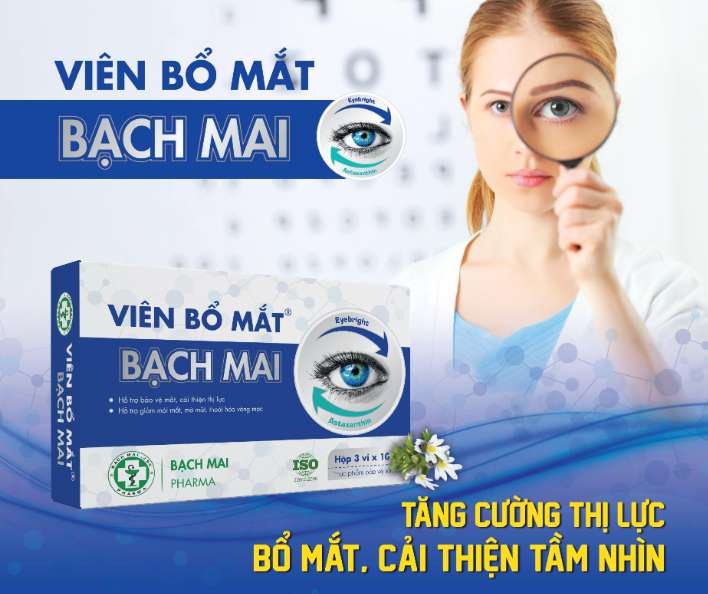 Viên bổ mắt Bạch Mai (hộp 3 vỉ*10vien)